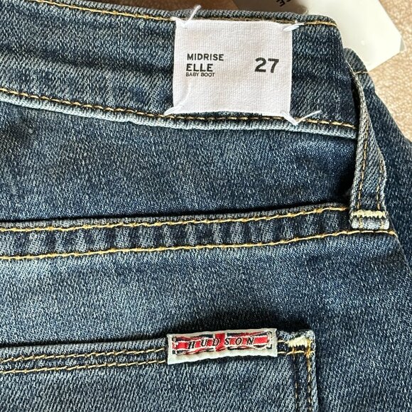 NWT Hudson Midrise Elle Baby Boot Jeans Womens Size 27 Made in USA - Picture 4 of 12